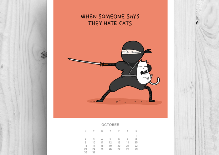 Cats Calendar 2017